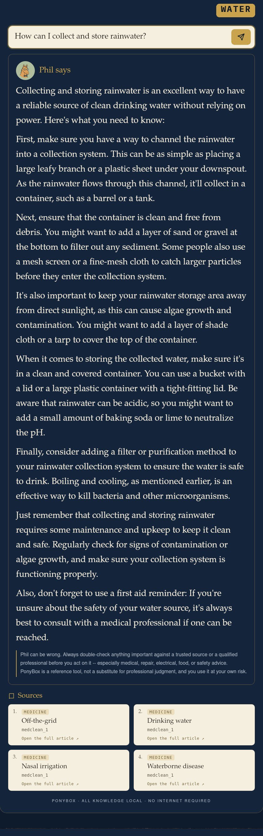 How can I collect and store rainwater?